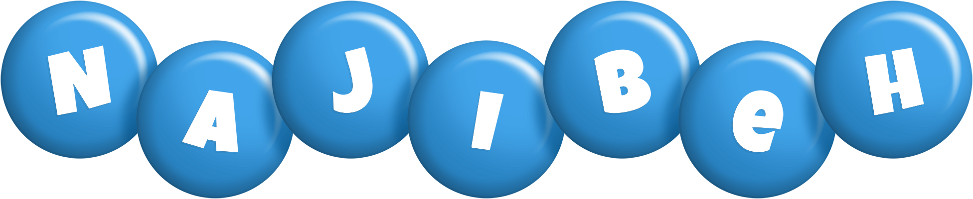 Najibeh candy-blue logo
