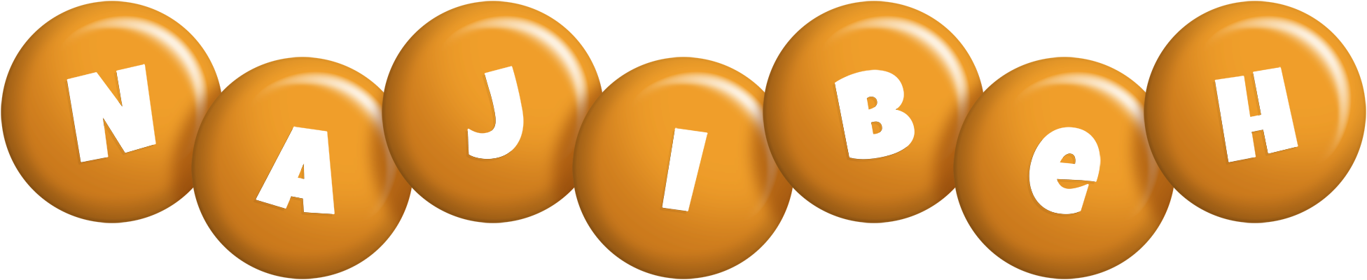 Najibeh candy-orange logo