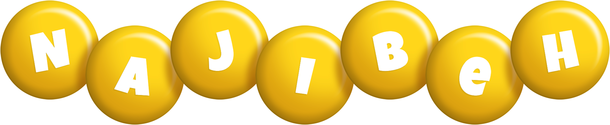 Najibeh candy-yellow logo