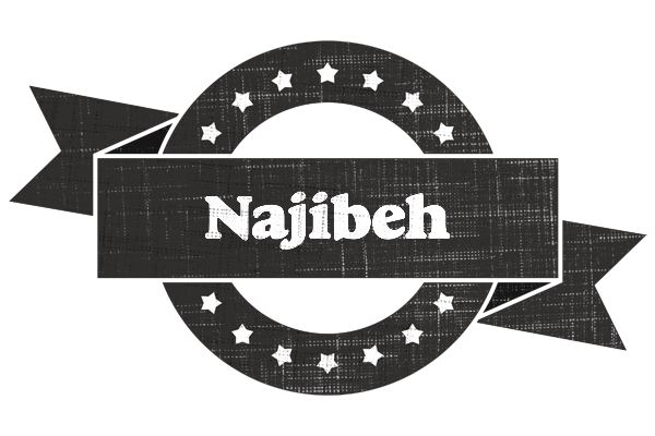 Najibeh grunge logo