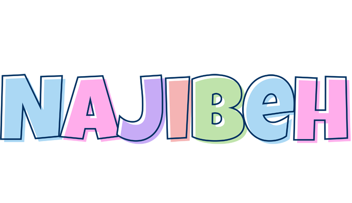 Najibeh pastel logo