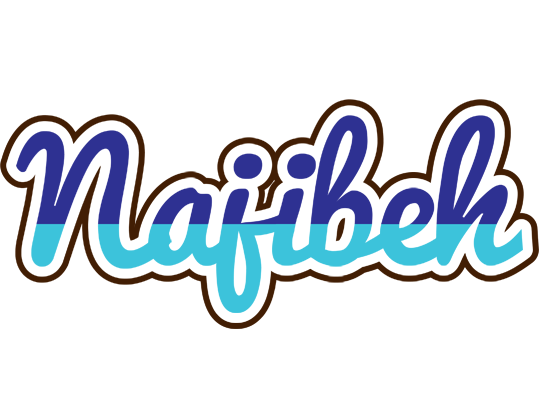 Najibeh raining logo