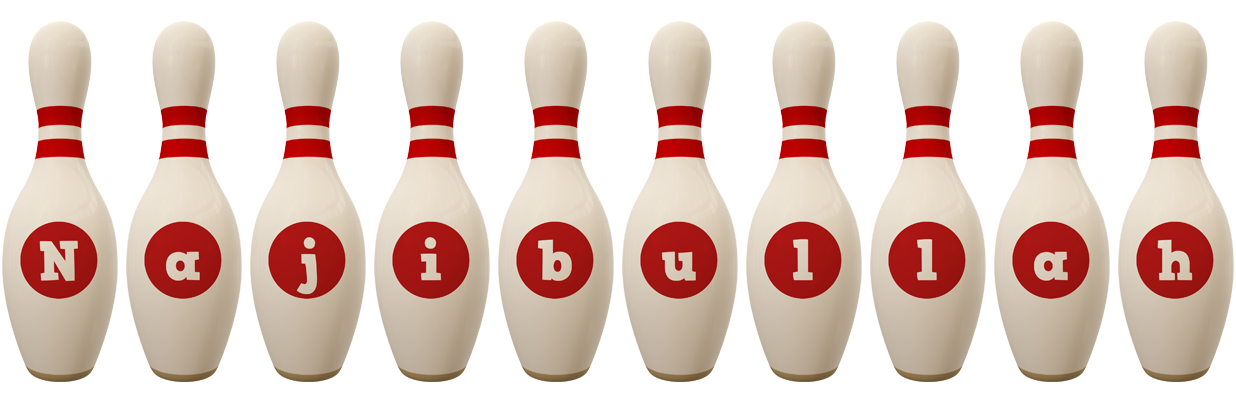 Najibullah bowling-pin logo