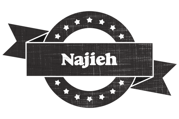 Najieh grunge logo