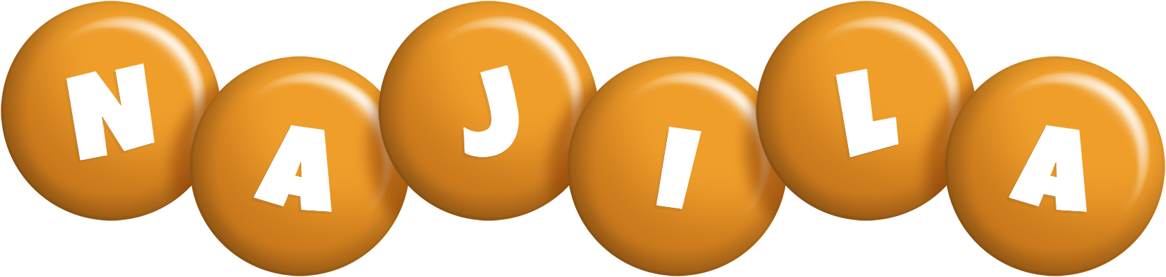 Najila candy-orange logo