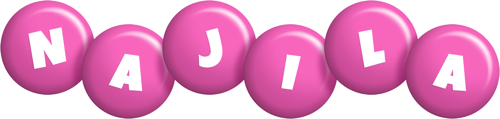 Najila candy-pink logo
