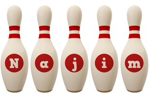 Najim bowling-pin logo