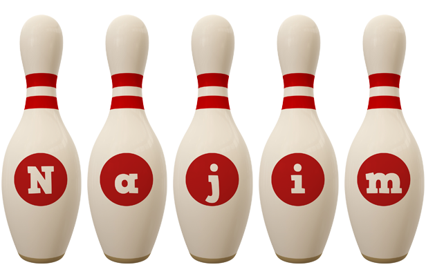 Najim bowling-pin logo