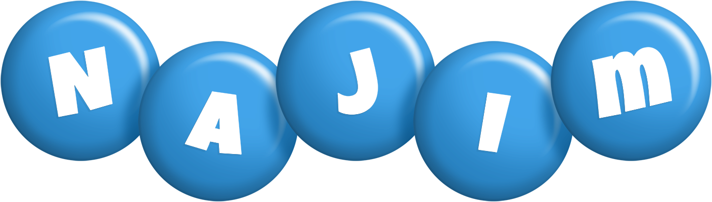 Najim candy-blue logo