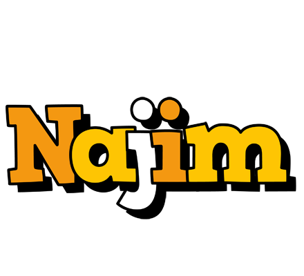 Najim cartoon logo