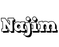 Najim snowing logo