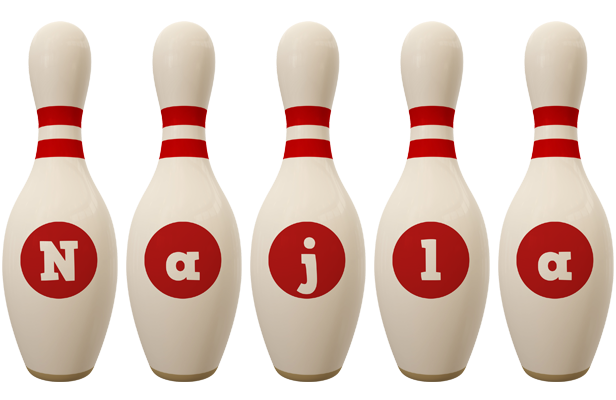 Najla bowling-pin logo