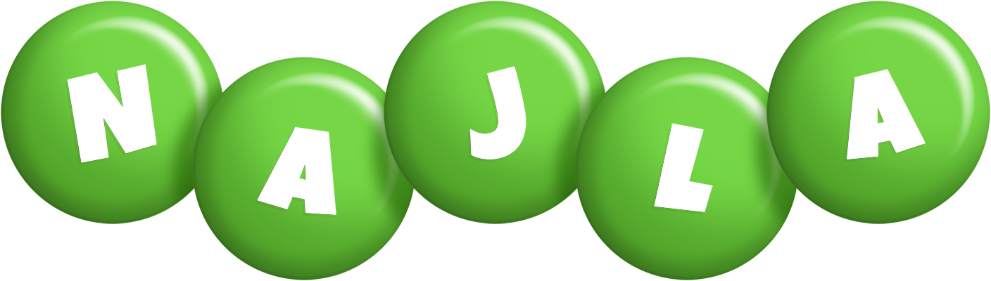 Najla candy-green logo