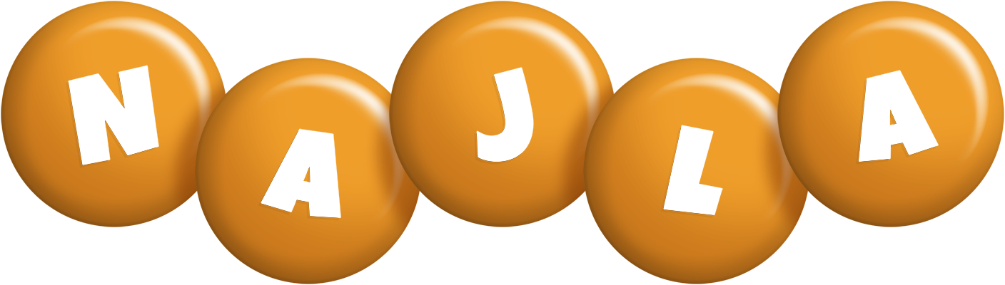 Najla candy-orange logo