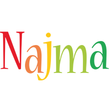 Najma birthday logo