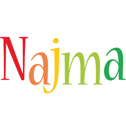 Najma birthday logo