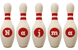 Najma bowling-pin logo