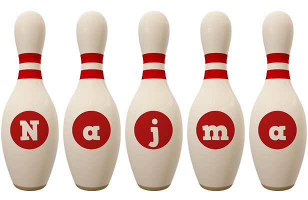 Najma bowling-pin logo