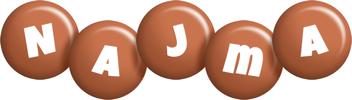 Najma candy-brown logo