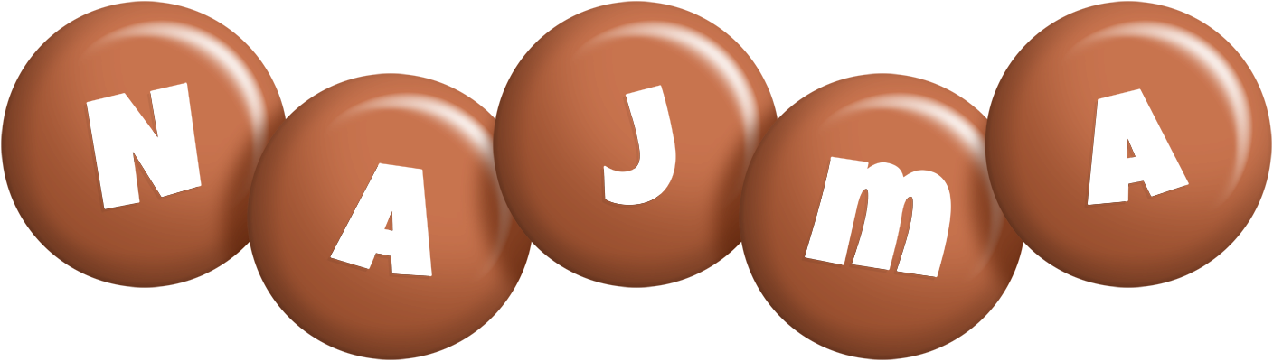 Najma candy-brown logo