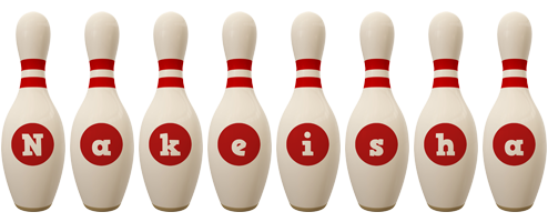 Nakeisha bowling-pin logo