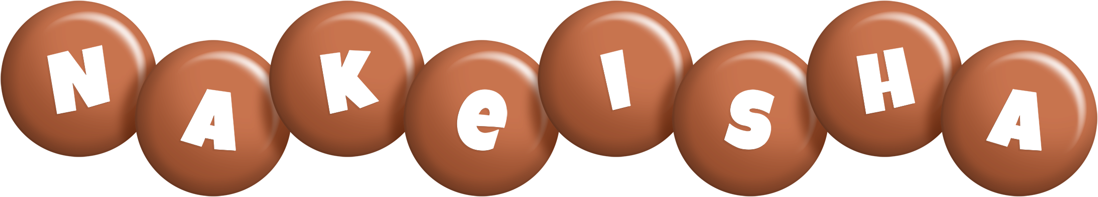 Nakeisha candy-brown logo