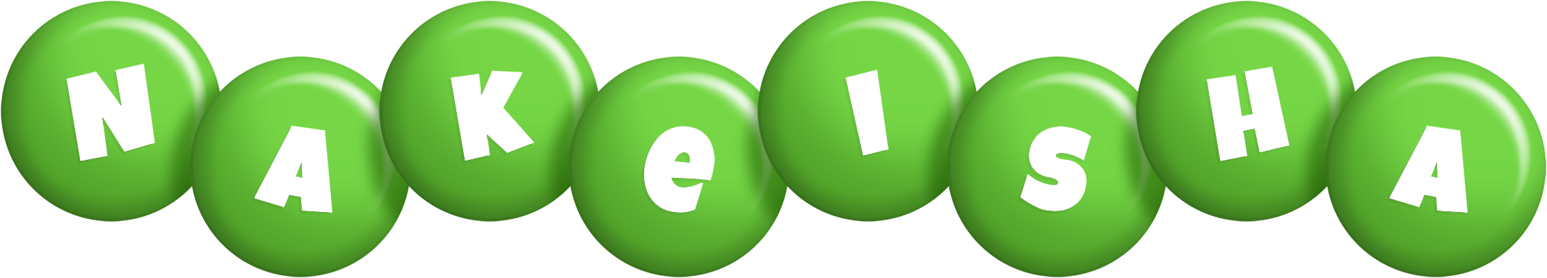 Nakeisha candy-green logo