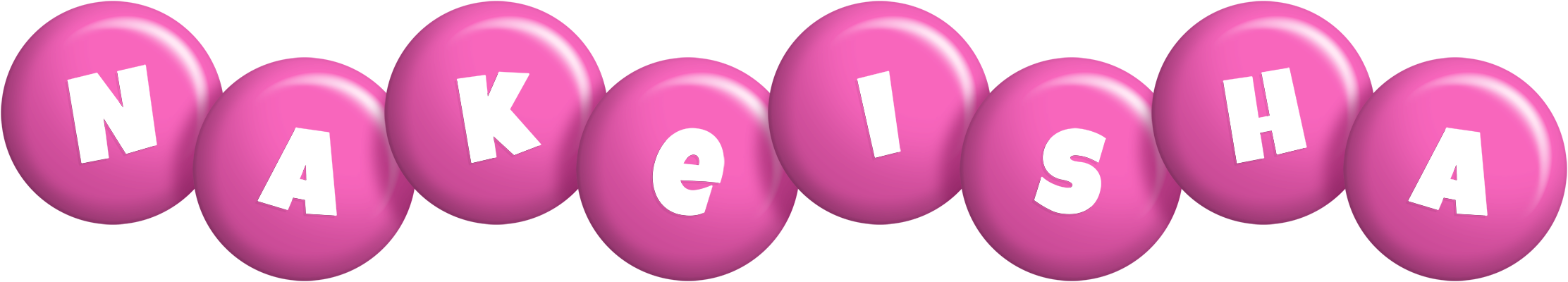 Nakeisha candy-pink logo