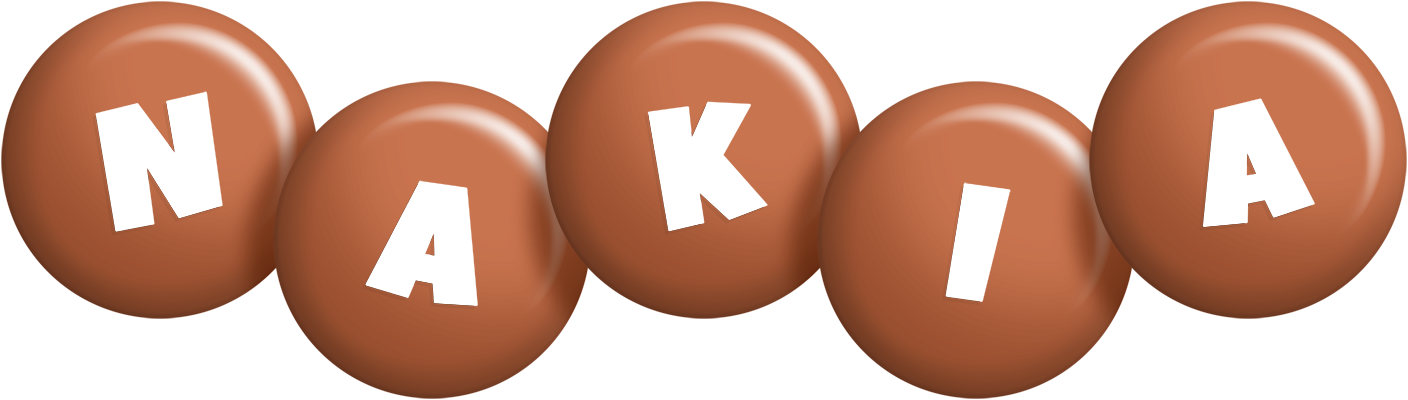 Nakia candy-brown logo
