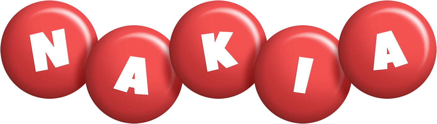 Nakia candy-red logo