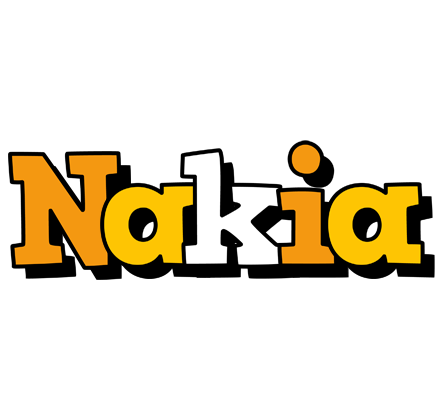 Nakia cartoon logo