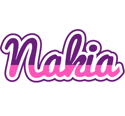 Nakia cheerful logo