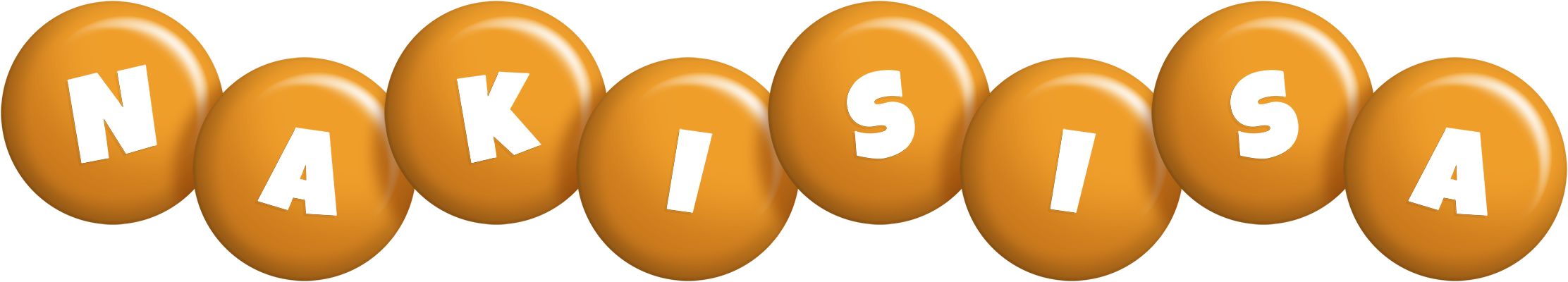 Nakisisa candy-orange logo