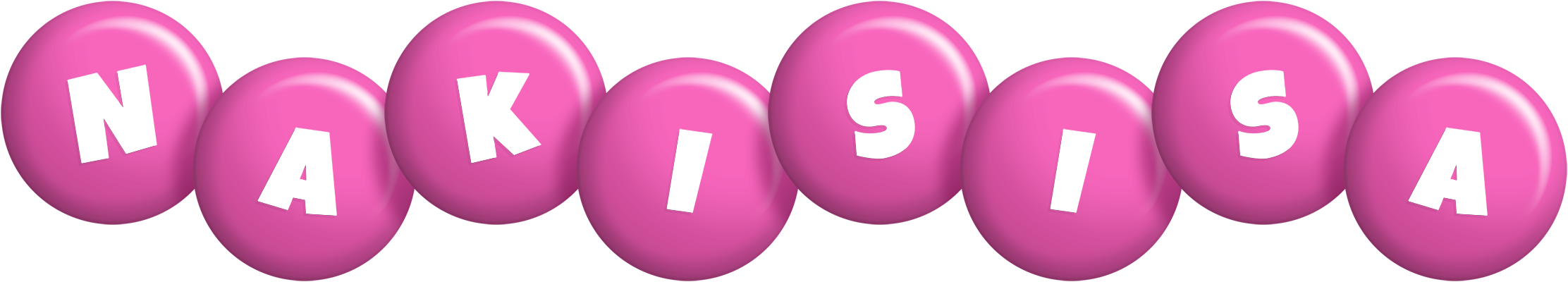 Nakisisa candy-pink logo