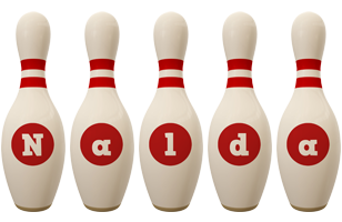 Nalda bowling-pin logo