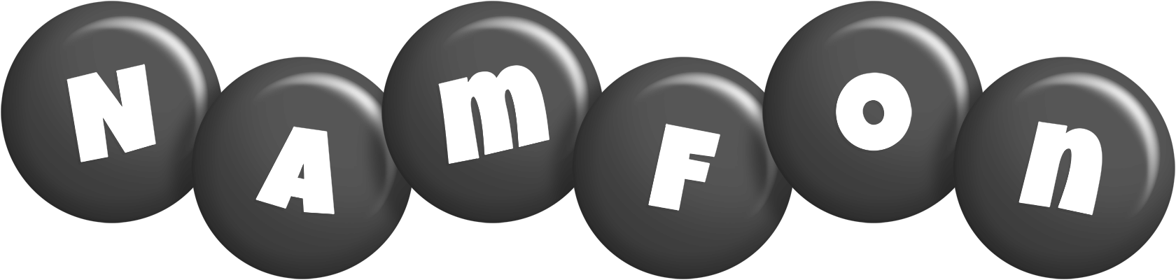 Namfon candy-black logo