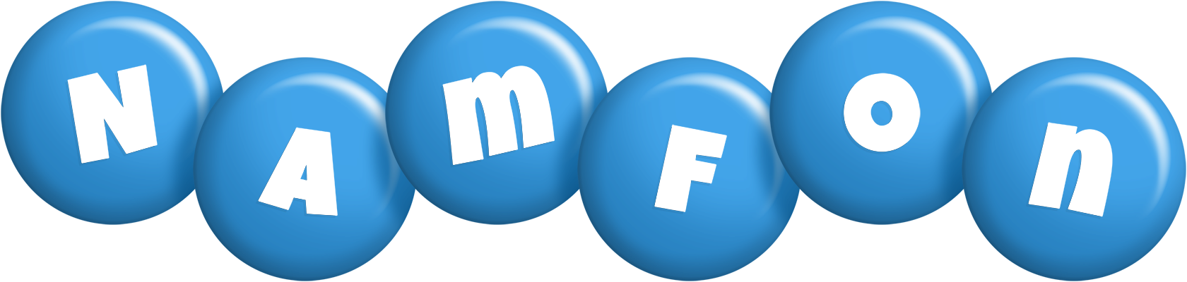 Namfon candy-blue logo