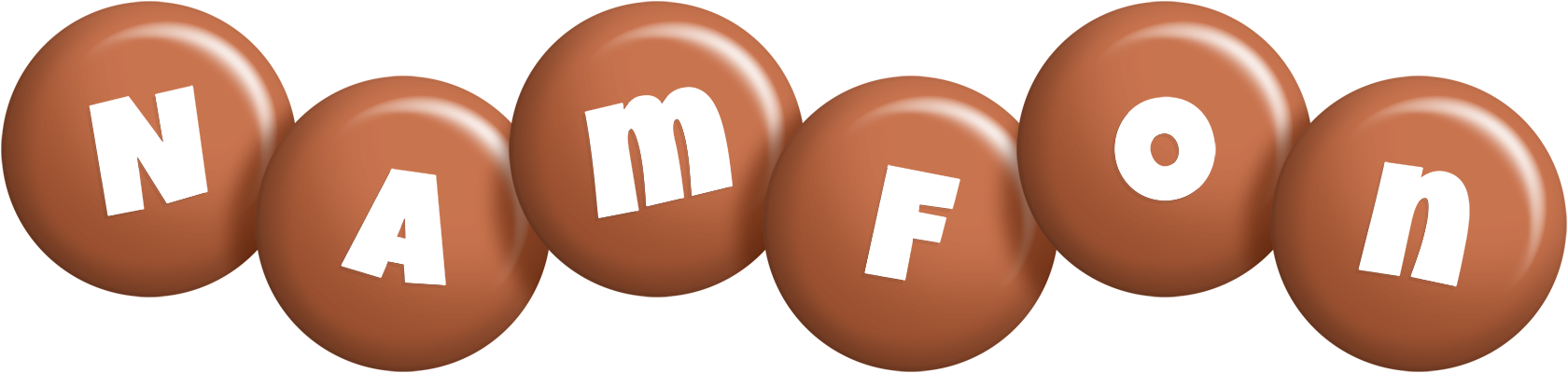 Namfon candy-brown logo