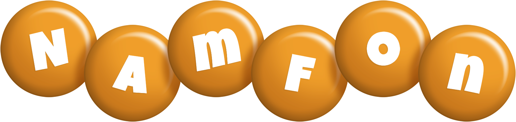 Namfon candy-orange logo