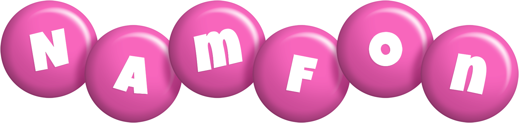Namfon candy-pink logo