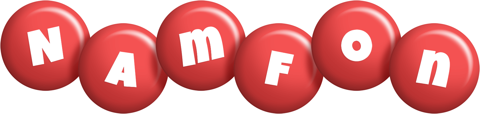 Namfon candy-red logo
