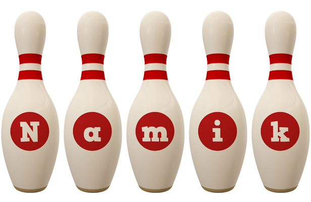 Namik bowling-pin logo