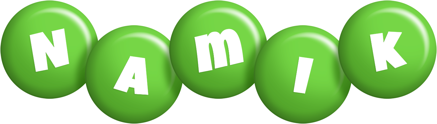 Namik candy-green logo