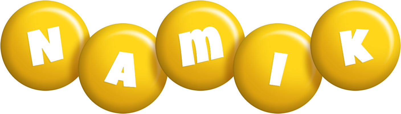 Namik candy-yellow logo