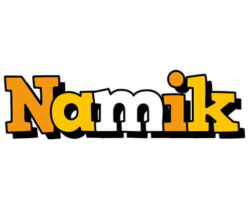 Namik cartoon logo