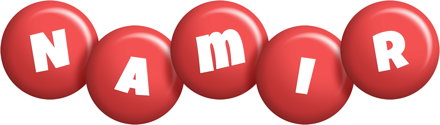 Namir candy-red logo
