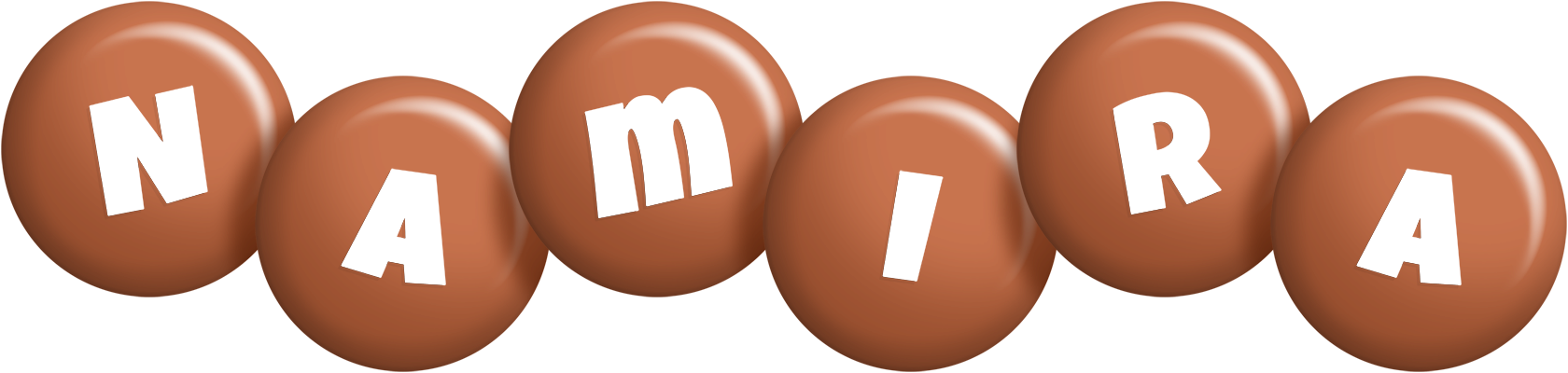 Namira candy-brown logo