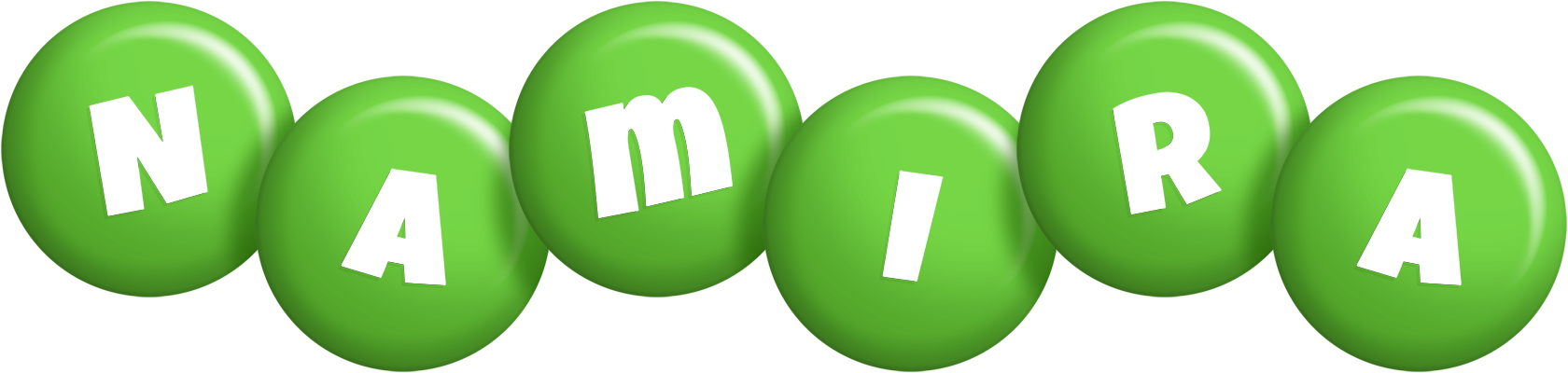 Namira candy-green logo
