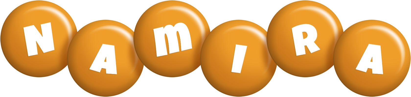 Namira candy-orange logo