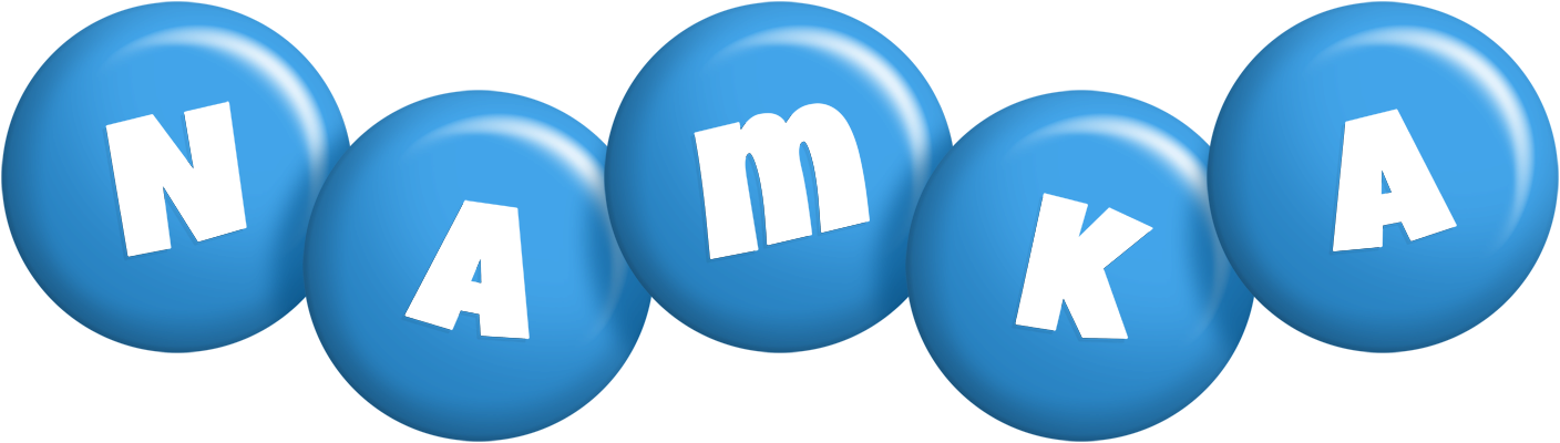 Namka candy-blue logo